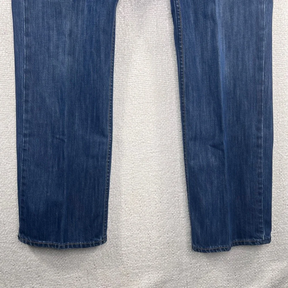 Banana Republic Mens Straight Leg Jeans Medium Wash Blue Denim 35x33 Classic Fit
